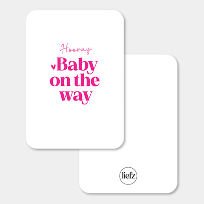 Midi kaart | Hooray baby on the way