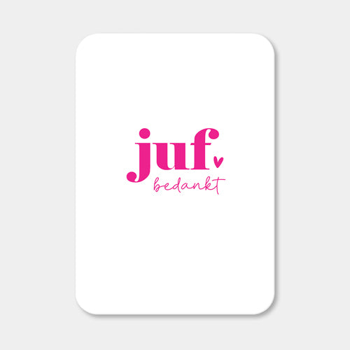 Midi kaart | Juf bedankt