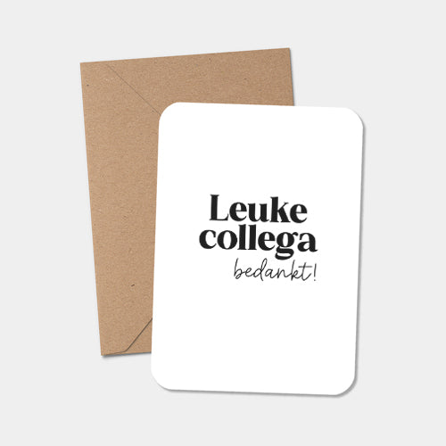 Midi kaart | Leuke collega bedankt