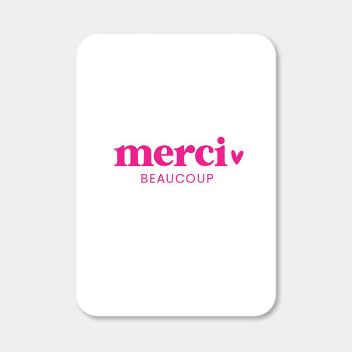 Midi kaart | Merci beaucoup