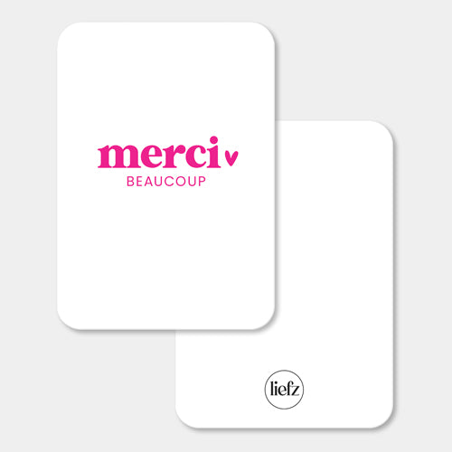 Midi kaart | Merci beaucoup