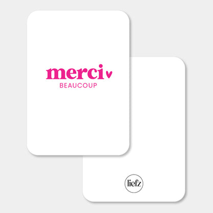 Midi kaart | Merci beaucoup