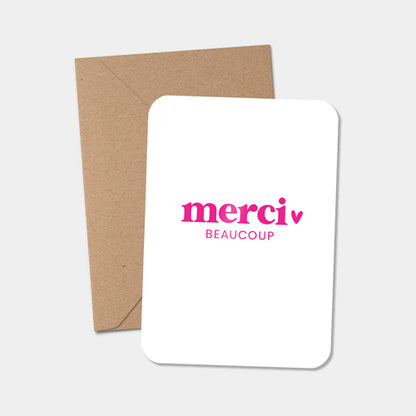 Midi kaart | Merci beaucoup