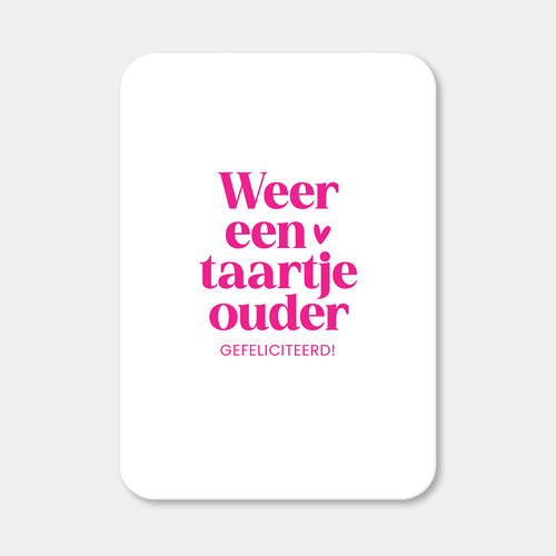 Midi kaart | Weer een taartje ouder