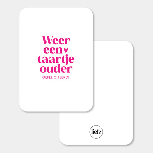 Midi kaart | Weer een taartje ouder