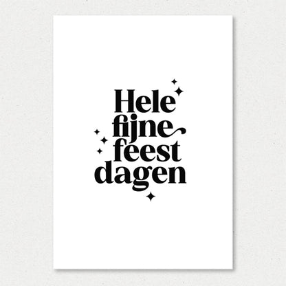 Kerstkaart | Hele fijne feestdagen