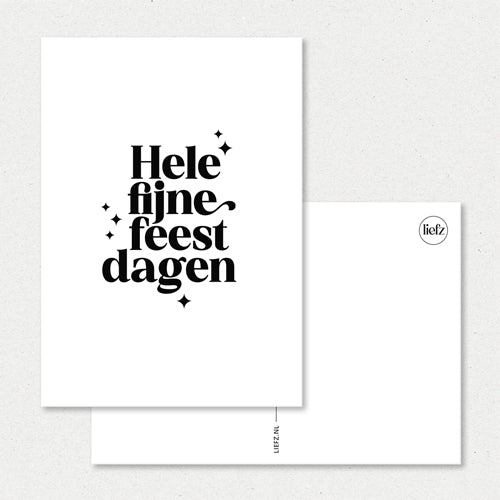 Kerstkaart | Hele fijne feestdagen