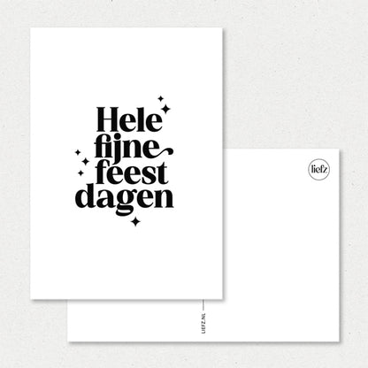 Kerstkaart | Hele fijne feestdagen