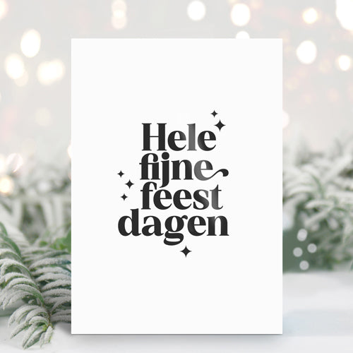 Kerstkaart | Hele fijne feestdagen