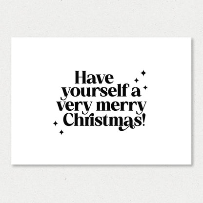 Kerstkaart | Have yourself a very merry Christmas