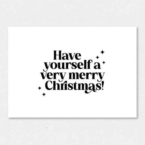 Kerstkaart | Have yourself a very merry Christmas