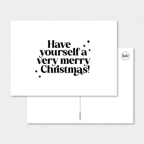 Kerstkaart | Have yourself a very merry Christmas