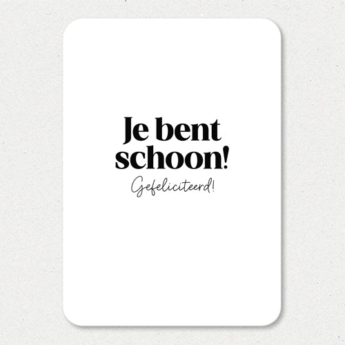 Kaart | Je bent schoon!