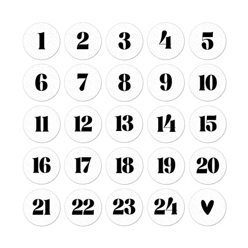 Stickers | Aftelstickers | 25 stuks