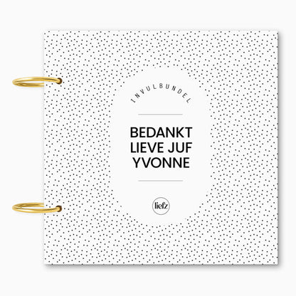 Custom invulbundel | Bedankt juf