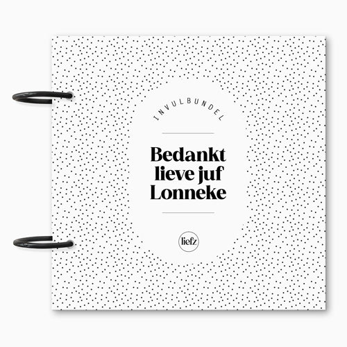 Custom invulbundel | Bedankt juf