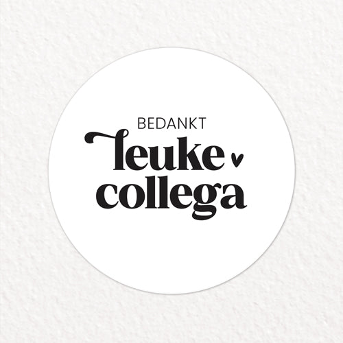 Stickers | Bedankt leuke collega | 10 stuks