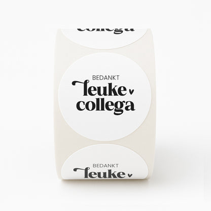 Stickers | Bedankt leuke collega | 10 stuks