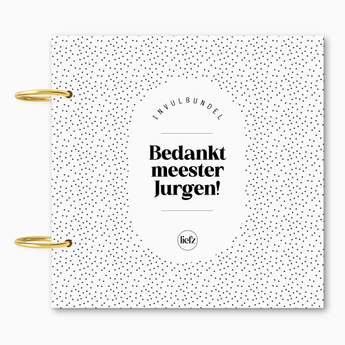 Custom invulbundel | Bedankt meester