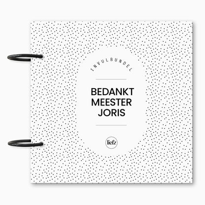 Custom invulbundel | Bedankt meester