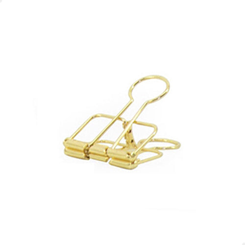 Binder clip | Goud | 19 mm | 5 stuks