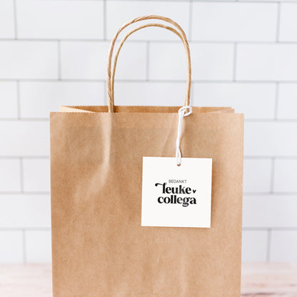 Cadeaulabel om je collega's te bedanken.