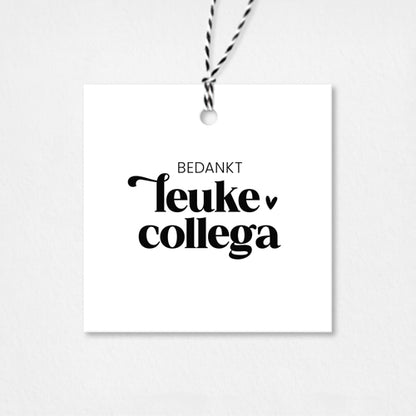 Cadeaulabel om je collega's te bedanken.