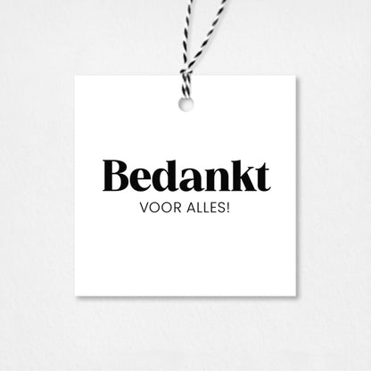 Cadeaulabel | Bedankt voor alles