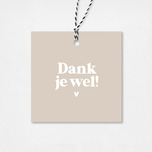 Cadeaulabel | Dank je wel