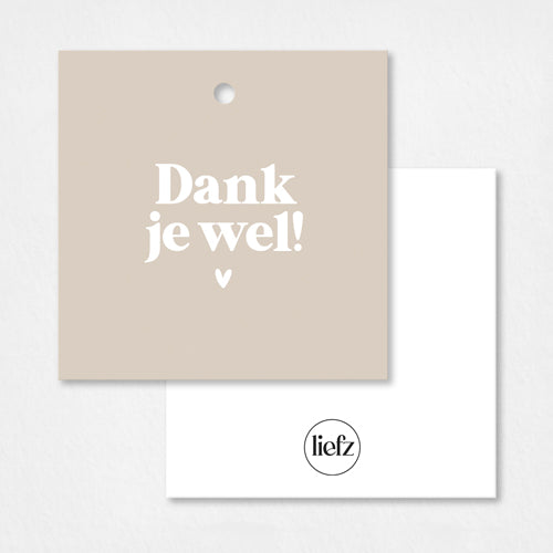 Cadeaulabel | Dank je wel