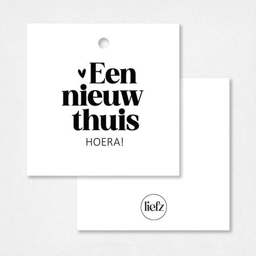 Cadeaulabel | Een nieuw thuis