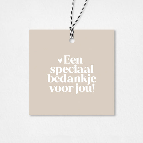 Cadeaulabel | Een speciaal bedankje voor jou