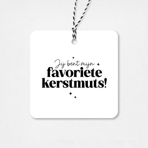 Cadeaulabel Kerst | Favoriete kerstmuts