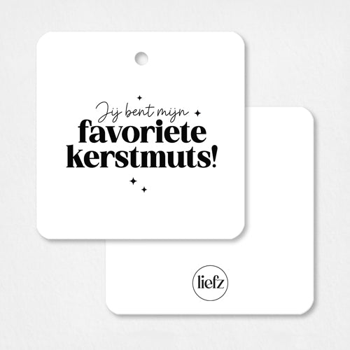 Cadeaulabel Kerst | Favoriete kerstmuts