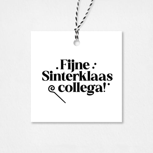 Cadeaulabel Sinterklaas | Fijne Sinterklaas collega