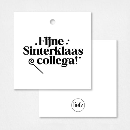 Cadeaulabel Sinterklaas | Fijne Sinterklaas collega