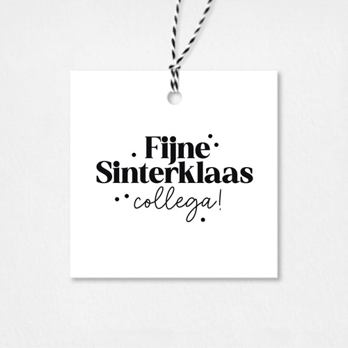 Cadeaulabel Sinterklaas | Fijne Sinterklaas collega