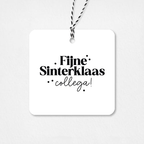 Cadeaulabel Sinterklaas | Fijne Sinterklaas collega
