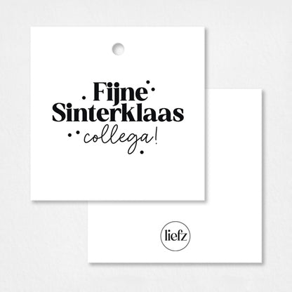 Cadeaulabel Sinterklaas | Fijne Sinterklaas collega