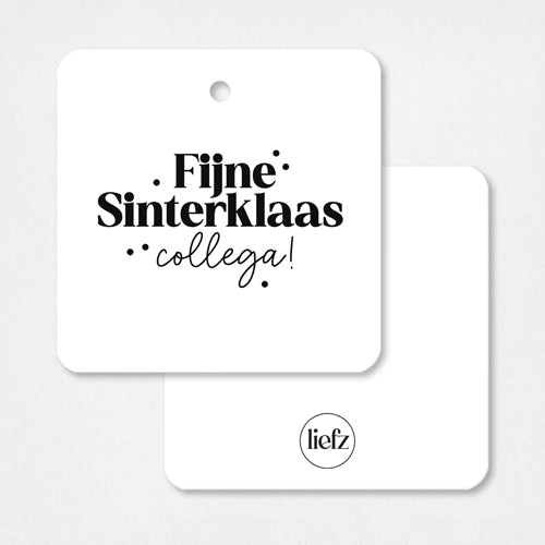 Cadeaulabel Sinterklaas | Fijne Sinterklaas collega
