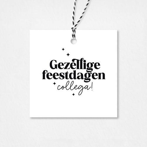 Cadeaulabel Kerst | Gezellige feestdagen collega