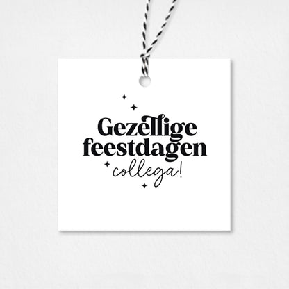 Cadeaulabel Kerst | Gezellige feestdagen collega