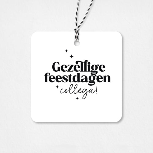 Cadeaulabel Kerst | Gezellige feestdagen collega