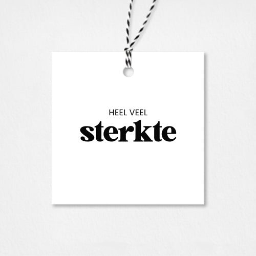 Cadeaulabel | Heel veel sterkte