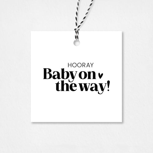 Cadeaulabel | Hooray baby on the way
