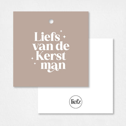 Cadeaulabel Kerst | Liefs van de Kerstman