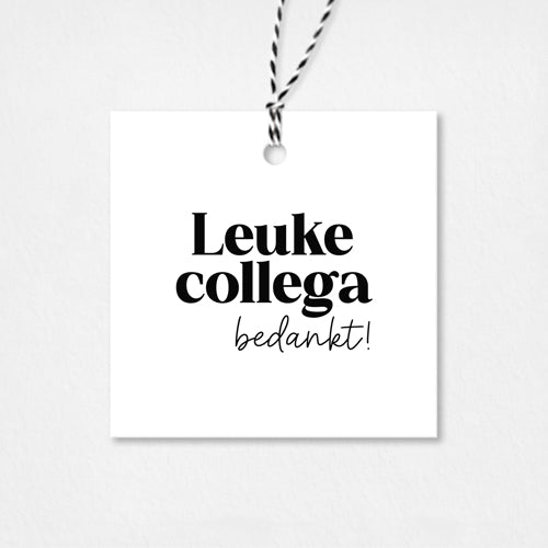 Cadeaulabel | Leuke collega bedankt