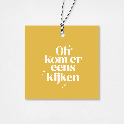 Cadeaulabel Sinterklaas | Oh kom er eens kijken
