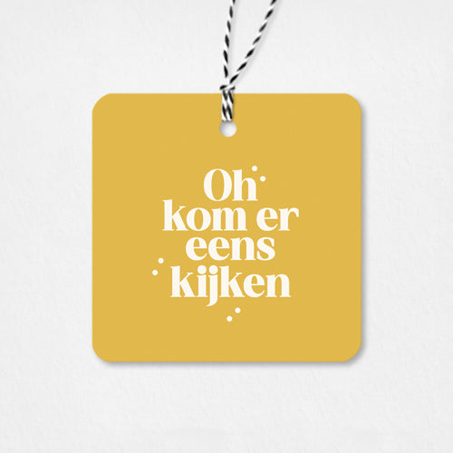 Cadeaulabel Sinterklaas | Oh kom er eens kijken