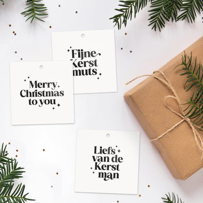 Cadeaulabel Kerst | Fijne feestdagen collega